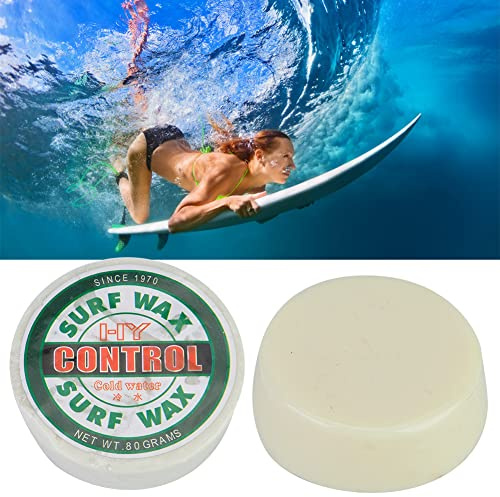 YUEHISY Surfvax, Basvax för Surfbräda Anti-Slip, 5 Temperaturalternativ, Alla årstider för Nybörjare och Proffs, Kompakta Surftillbehör för Grepp (Grön)