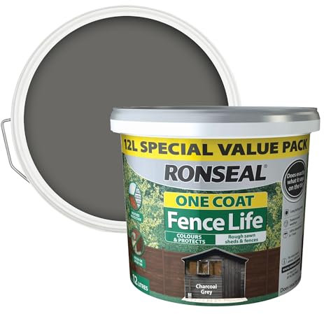 Ronseal One Coat Fence Life Charcoal Grey 12L