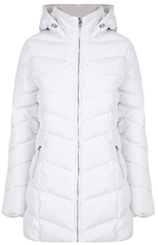 Tokyo Laundry Women's Safflower Longline Quilted Puffer Coat White