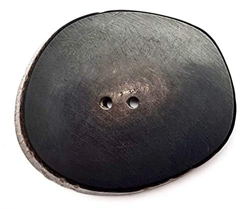 Echt Horn Scheibe schwarz/ca. 25 mm/Set. 10 Stk. (ca. 25 mm)