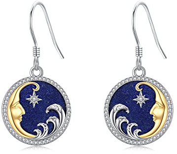 Schwein/Huhn/Stern/Rabe Tropfenohrringe für Frauen Sterling Silber Ohrhänger Tierschmuck Geschenk für Frauen