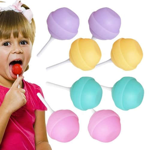 Moldes para helados pequeños, moldes para helados caseros - Moldes para piruletas Molde de caramelos duros,Molde de helado de 4/8 piezas, moldes de helado reutilizables, moldes para bu