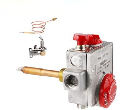 Valvola dello scaldabagno a gas 110-326, termostato dello scaldabagno a gas naturale, parti di ricambio per scaldabagno Valvola di controllo del gas con gambo da 1-3/8, 3-1/2 W.C