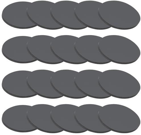 PATIKIL Rondelle Gomma Piena, 20 Pz 20mm ID x 1.5mm Spessore Guarnizione Rotonda Gomma Boccole Rondella Distanziatrice per Guarnizione Fai da Te, Nero