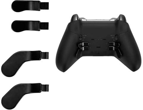 4PCS Black Metal Stainless Steel Trigger Paddles for Xbox One Elite Series 2 & 2 Core Controller