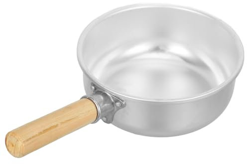 Cabilock Mestolo Per Acqua in Alluminio Resistente Con Manico in Legno Per Uso in Cucina E in Giardino