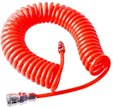 IWOWHERO Hochdruck Pu Druckluftschlauch Mit Schnellkupplung Flexibler Einziehbarer Kompressorschlauch Für Pneumatische Werkzeuge Robust Und Abriebfest