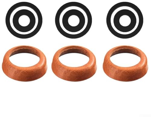 3 Stück Schwengelpumpe Ersatzteile Typ 75, Ersatzteile Leder Dichtungssatz Typ 75, Ledermanschette und o Ring, für Gartenpumpen, Handpumpen, Brunnenpumpen
