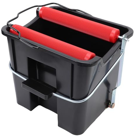 Fydun Cubo de Fregona Giratoria con Pedal, Cubo de Limpieza de Suelo con Presión de Pie para Ahorro de Mano de Obra, 14L, para Barco Marino Familiar