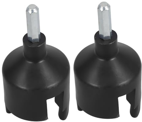 JOINPAYA Manicotti Isolanti Autofilettanti 2 Pezzi per Recinzioni Elettriche in Pp Nero Leggeri per Giardini e Frutteti