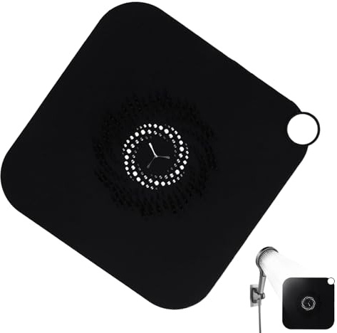 Colector para el pelo de desagüe – Protector para filtro para fregadero de silicona de 28 cm | Tapa de desagüe suave antiobstrucción – Filtro de desagüe flexible reutilizable