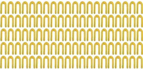 Helilyco 100 rondelle a ferro di cavallo in plastica PP, distanziatori a forma di U da 4,7 mm, per marmo, granito, porcellana e piastrelle di grande formato