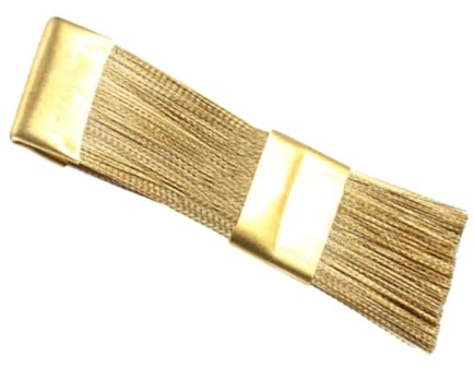 Lurrose Spazzola Pulizia Trapano per Unghie in Rame, Pennello Manicure per Nail Art, Strumento Portatile per Pulizia Punte Fresa, Adatto per Uso Professionale e Domestico