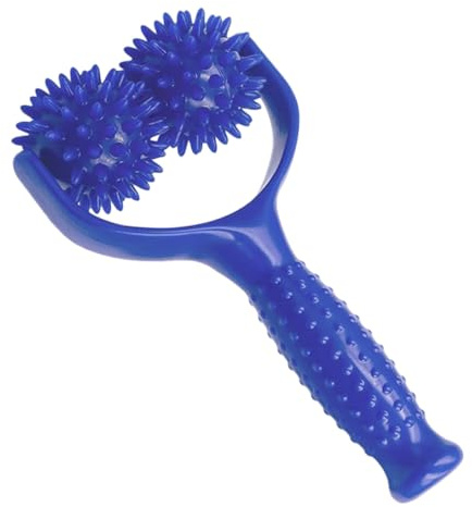 Beaupretty Rouleau de Massage à Picots Bleu de Y Masseur Musculaire Portable pour Jambes Bras et Épaules Outil de Massage des Points de Déclenchement Compact pour Sport et Bien-