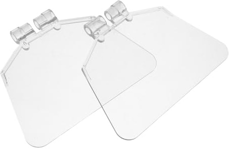 Kisangel 2pcs Eye Shields Tool Shield Wear Resistant High Transparency Plastic Guard for Desktop Grinding Wheel Machines Industrial and Home Use