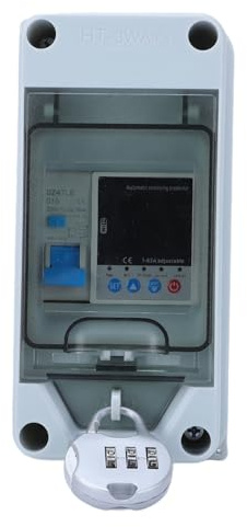 Asixxsix Boîtier de Compteur électrique Extérieur étanche à L'eau, Disjoncteur WiFi 63 A avec Contrôle Intelligent par Application et Assistant Vocal pour Systèmes électriques de Jardin