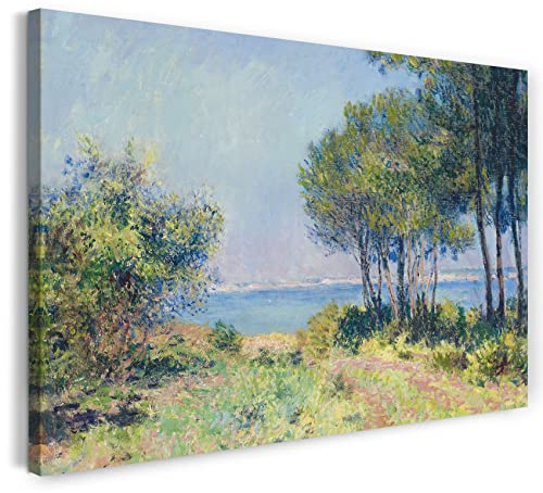 Leinwand (100x70cm): Claude Monet - Die Tannen in Varengeville