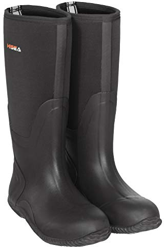 HISEA Men's Rain Boots, Waterproof Durable Insulated Rubber Boots for Men, 5 mm Neoprene Outdoor Mud Fishing Hunting Boots for Multi-Season