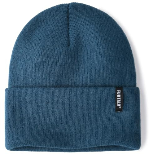 FURTALK Damen Cuffed Beanie Herren Mütze Unisex weiche warme Strickmütze