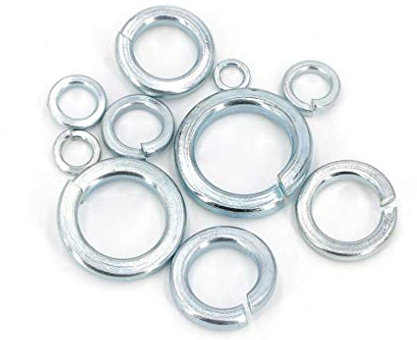 M3-M20 arandela de resorte chapada en zinc azul y blanco, arandela de resorte, cojín de metal grueso anti-aflojamiento, arandela de tornillo-M16 * 5 tabletas
