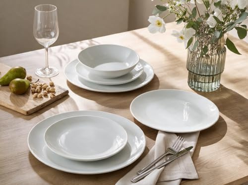 Waterside - 18 Piece White Round Dinner Set
