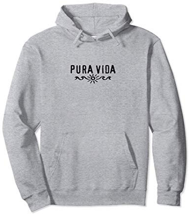 Pura Vida, Costa Rica, Welle, Sonne, Glück, Zufriedenheit Pullover Hoodie