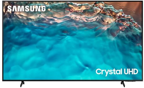 Samsung TV Crystal UHD UE43BU8070UXZT, Smart TV 43 Serie BU8070, Crystal UHD 4K, Alexa e Google Assistant integrati, Black, 2022, DVB-T2