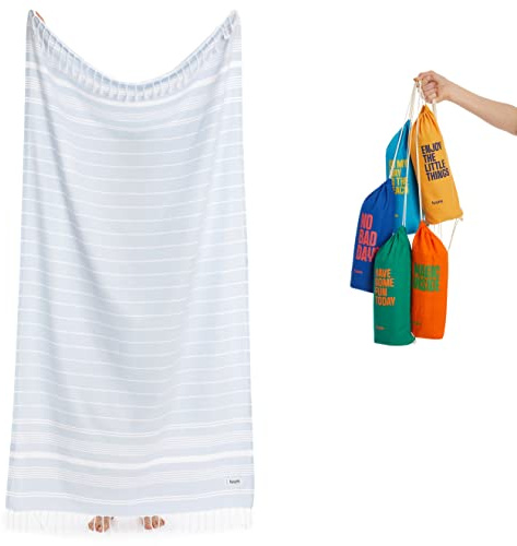 Luum® XXL Strandtuch Damen Herren Hamamtuch groß Saunahandtuch Handtuch Yogatuch Duschtuch Strandhandtuch Saunatuch Badetuch Reisehandtuch Pestemal Turkish Towels