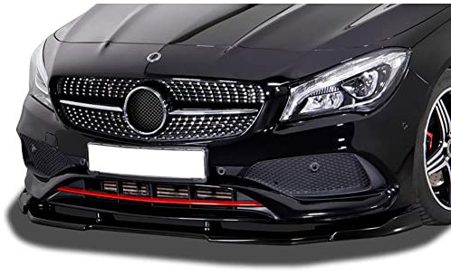 RDX Racedesign Frontspoiler Vario-X kompatibel mit Mercedes CLA Coupe (C117) & Shooting Brake (X117) Facelift 2016-2019 (PU), Unlackiert