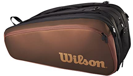 Wilson Pro Staff V14 Super Tour Tennis Racket Bag - 15 Pack, Brown
