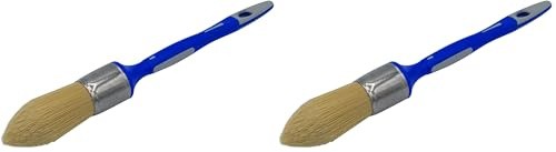 SAVY Pinceau Rond à rechampir bi-matière Peinture Mate, Velours, satinée n°6 - ø 29mm (Lot de 2)