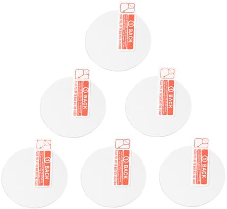 Uonlytech 6 Pièces Protecteur D'écran En Verre Trempé Pour Montre Connectée Ronde Lot De Films Clairs Pour Montre Intelligente