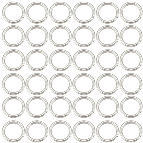 SUNNYCLUE 1 Box 2000 Stück Offene Biegeringe 304 Biegeringe Aus Edelstahl Geteilte O Ringe Verbindungsringe Metall Sprungringe Schlüsselanhänger Ringe Für Schmuckherstellung Zubehör DIY Ohrringe Armbä