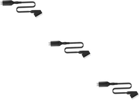 BESTonZON 3pièces Scart vers Convertisseur Audio Adaptateur Pratique pour TV Et Équipements