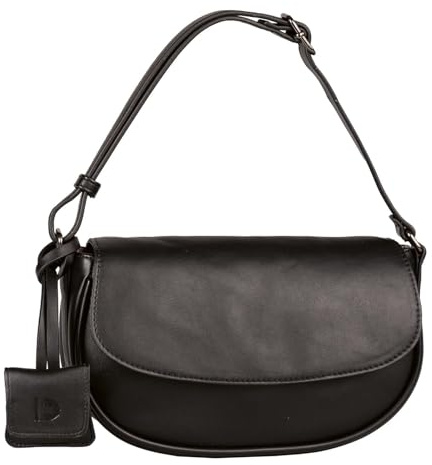 TOM TAILOR Denim Bena Damen Überschlagtasche Umhängetasche Mini Schwarz