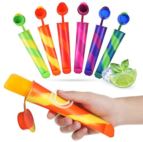 DEARMAMY 12pièces Moules à Glace Silicone Réutilisables Avec Compartiments Multiples Pour Préparer Différents Desserts