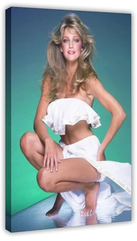 Jdekaec Actress Heather Locklear 1 Canvas Poster Bedroom Decor Sports Landscape Office Room Decor Gift Frame-style 12x18inch(30x45cm)