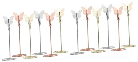 IMIKEYA 12stücke Teiliges Tischkartenhalter Schmetterlings-Design Platzkartenhalter Für Hochzeiten Menükarten Und Notizen Langlebig Und