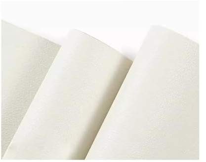 Kunstleder Reparaturset Selbstklebendes Lederreparaturband, große Lederflicken, für Möbel, Autositze, Sofas, Kofferraumsitze und Polsterungen(White,39.3x54.3in)