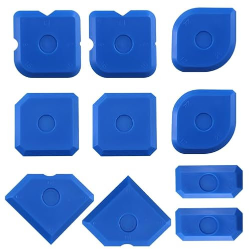 BRITECO 10-Piece Silicone Sealant Finishing Tool Set, Caulking Tools Kit for Bathroom, Kitchen, and Window Sealing - Reusable and Easy to Clean