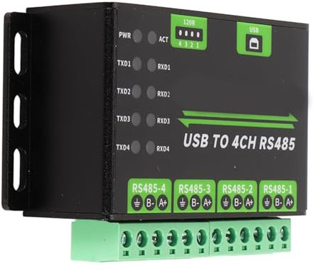Convertidor USB 4CH RS485, Adaptador Aislado, Resistencias de Trueno, Soporte de Comunicación Industrial