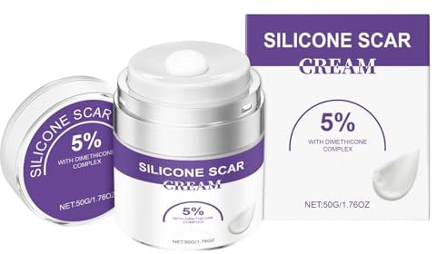 Crème anti-cicatrices - 50 g - Réduit la visibilité des cicatrices - Soin pour le visage, le corps, les cicatrices de césarienne, les plaies, les brûlures, les cicatrices anciennes et nouvelles