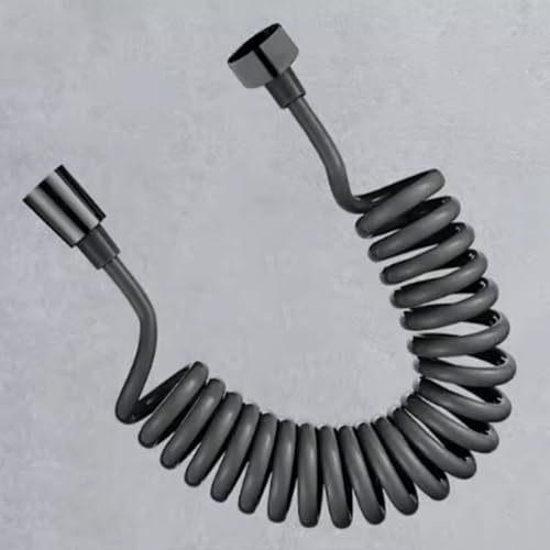 XSDSM Tuyau Douche En Plastique Raccord Fileté Universel G1/2 Flexible Douchette,Pistolet Gris