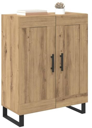 vidaXL Sideboard Artisan-Eiche 69,5 x 34 x 90 cm Verbundholz und Eisen