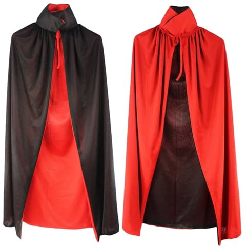 YXHZVON Túnica de mago Rojo Negra