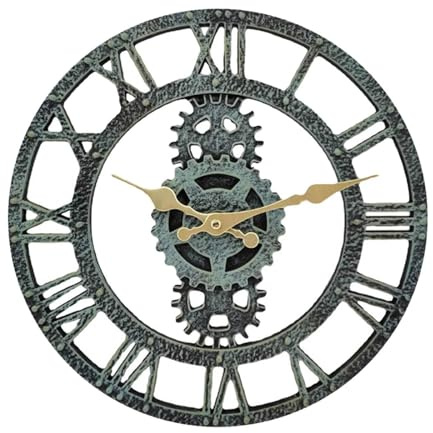 Allayu Orologio da parete per esterni impermeabile per patio, elegante orologio per giardino o spazi abitativi all'aperto, da parete monofacciale