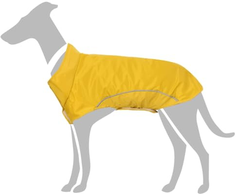 Nqyjm Hunde Regenmantel mit Reflexstreifen Polyester Gelb XXS für Hunde, Haustier, Outdoor