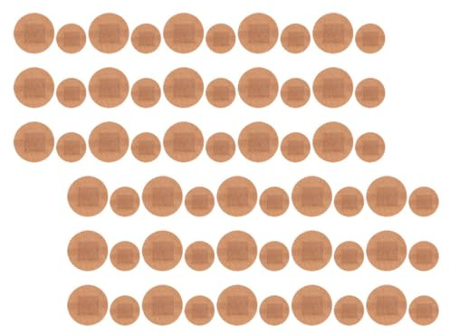 DECORNIJIA 100pcs Flexible Fabric Adhesive Bandages, Large Round Breathable Finger Joint Wound Plasters (22mm 38mm), Portable First Aid for Outdoor Sports and Travel