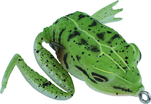 Storfisk fishing & more Frosch Hechtköder Gummi Oberflächenköder mit Doppelhaken Kunstköder Froschimitation