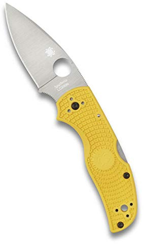 SPYDERCO Couteau Native 5 Salt, Mixte Adulte, Jaune, 10 cm